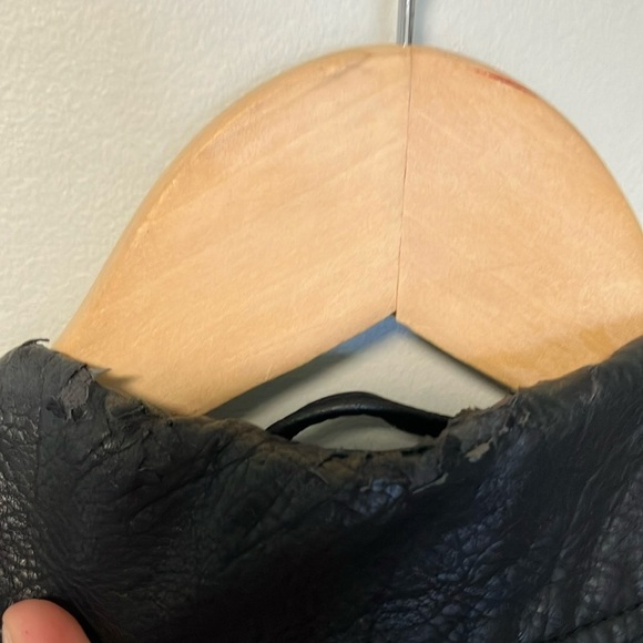 Blank NYC Black Vegan Leather Gold Jacket - Picture 7 of 7